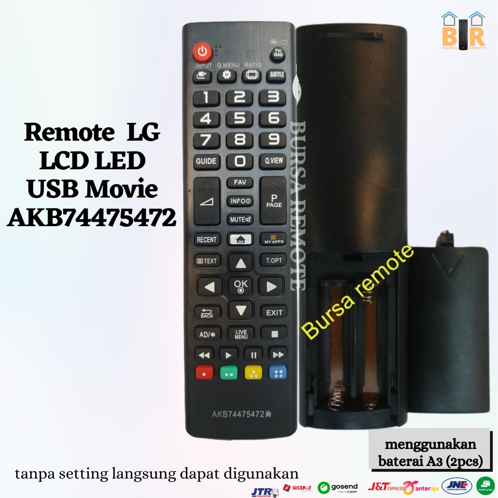 Remot Remote TV LG Led Lcd USB Movie AKB74475472 Ecer dan Grosir