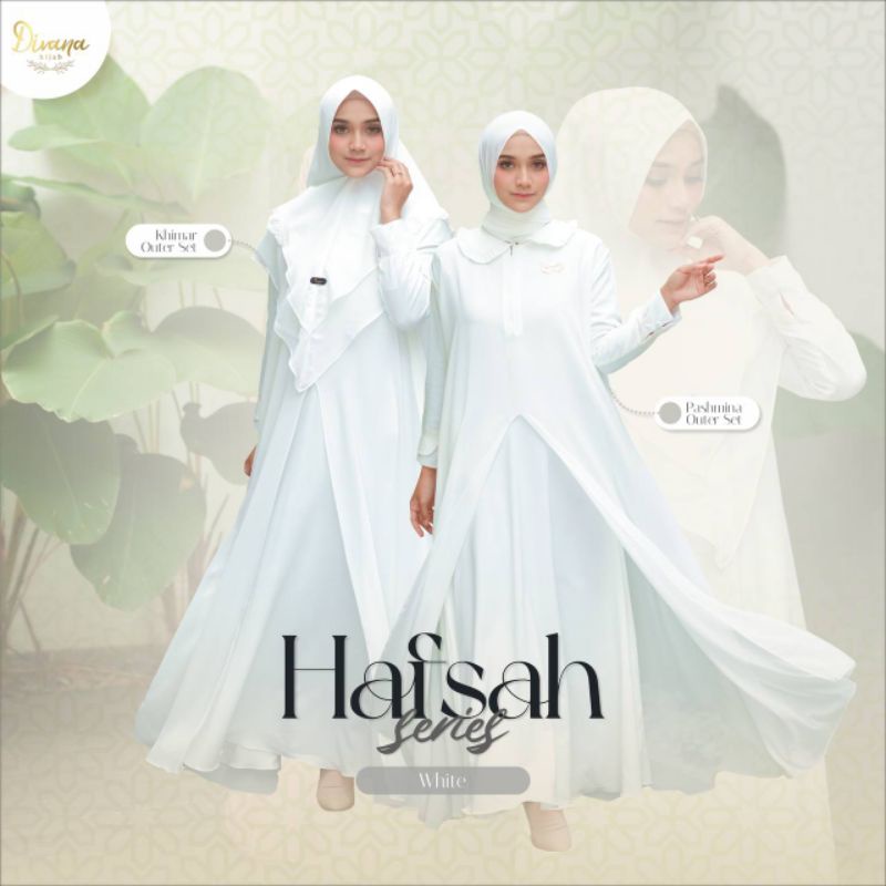 GAMIS PUTIH HAFSAH BY DIVANA