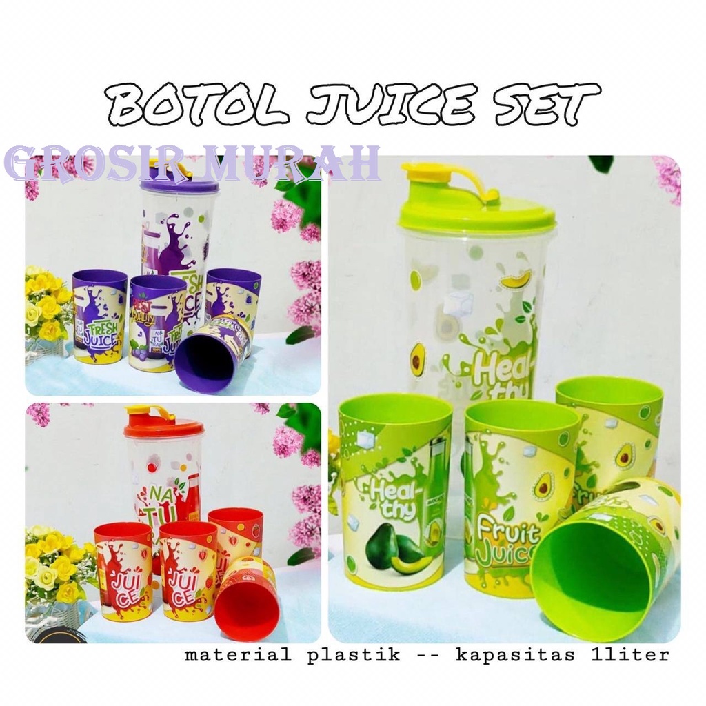 Satu Set Botol Juice