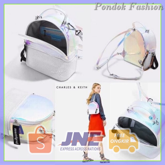 Terlaris Supplier tas wanita murah ransel import batam CK BACKPACK HOLOGRAM Limited  -  SKUSB003