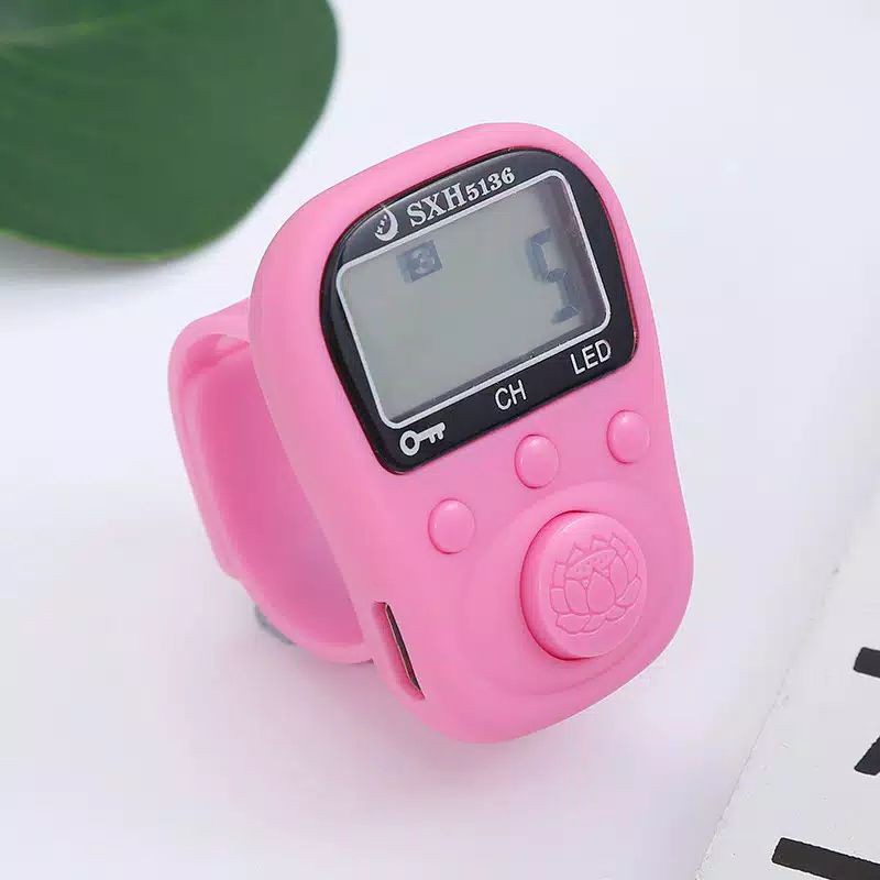 [BISA COD] Tasbih Digital LED Tasbih Rechargeable Tally Counter 6 Digit dan 5 Channel Alat Hitung - PSL1305