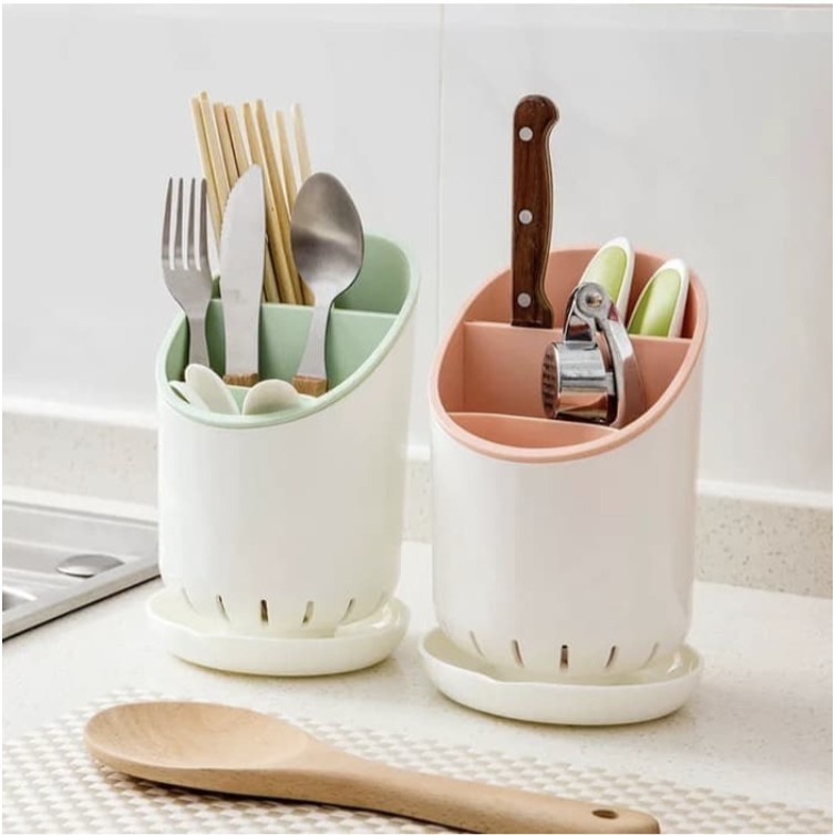 Rak Sendok Garpu Pisau Sumpit Cutlery Isi Banyak Tebal Premium Organizer Dapur Alat Bantu Dapur