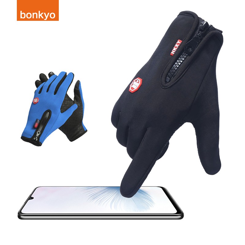 Sarung Tangan Motor bisa touch screen Anti-slip untuk Sepeda ataupun sepeda motor cocok Pria &amp; wanita