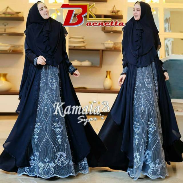 Kamala 3 Baenetta / gamis pesta kondangan / syari mewah