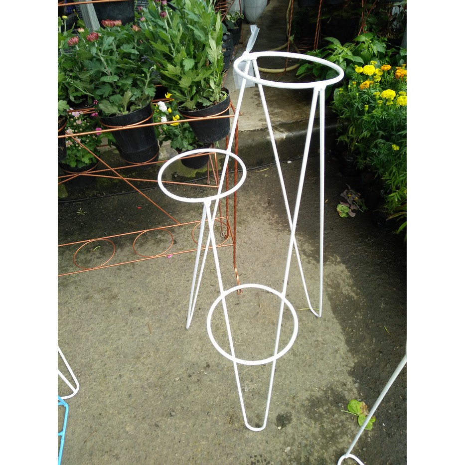 rak pot besi/rak pot bunga/rak unik/rak pot taman