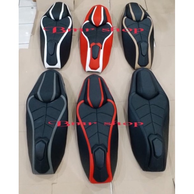 Jok pcx 160 model thailand bahan kulit full mbtech cover jok pcx 160 model thailand kulit ful mbtech