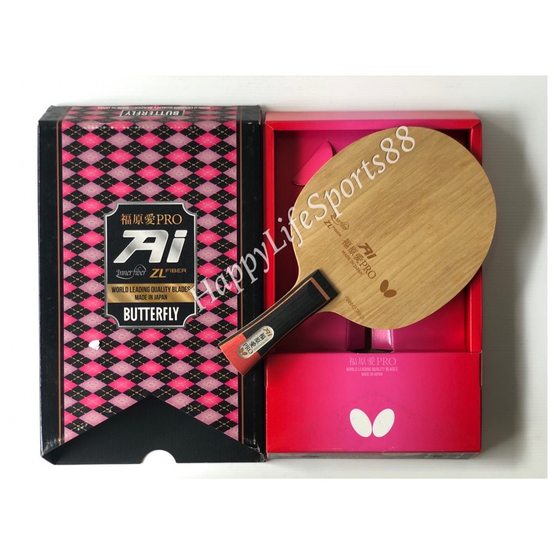 [ORIGINAL] Kayu Pingpong Fukuhara Ai Pro ZLF Innerfiber - FL Butterfly