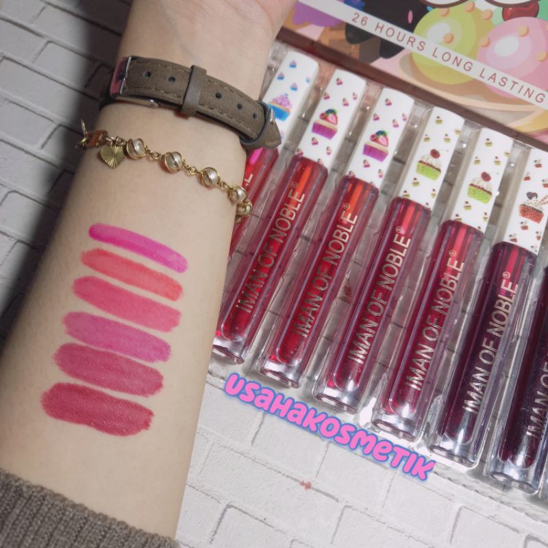 12PC!! LIP TINT IMAN OF NOBLE CUPCAKE/ SWEET DREAM 1PAK ISI 12PCS NO. I11-7