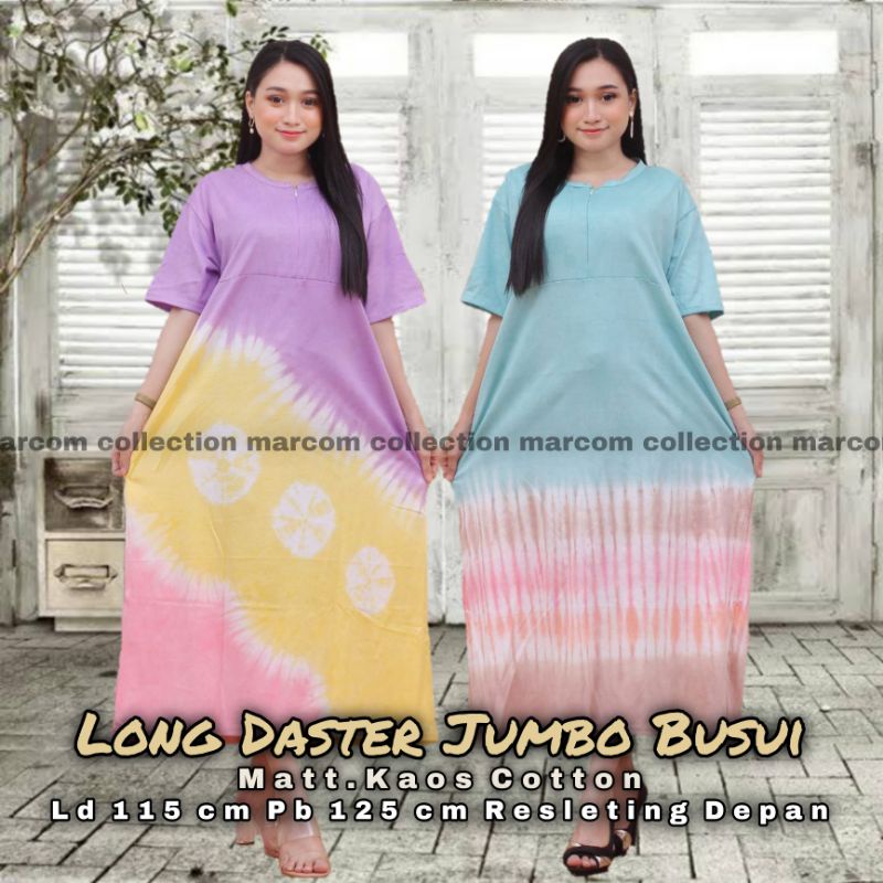 Daster Jumbo Busui Resleting Depan Baju Tidur Wanita Kekinian Bahan Kaos Adem Batik Pekalongan Termu