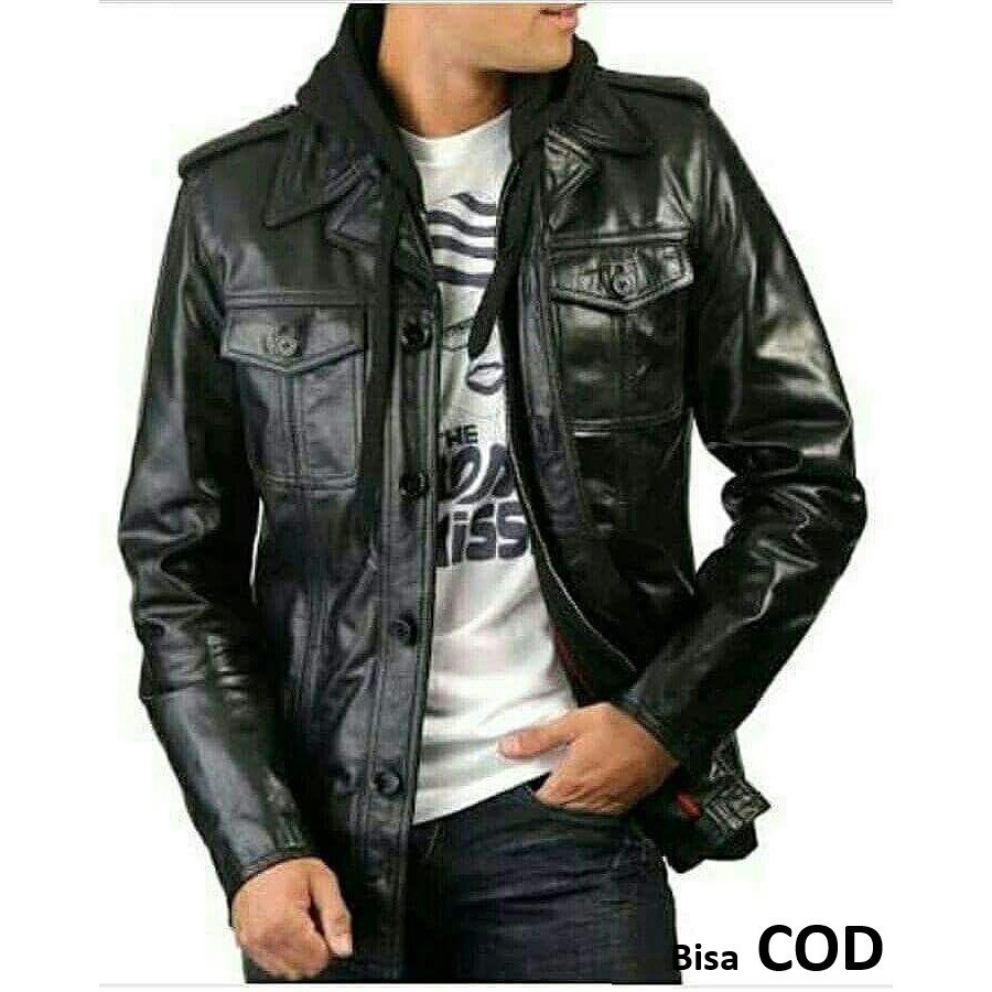 jaket kulit asli pria model terbaru anak muda terbaru