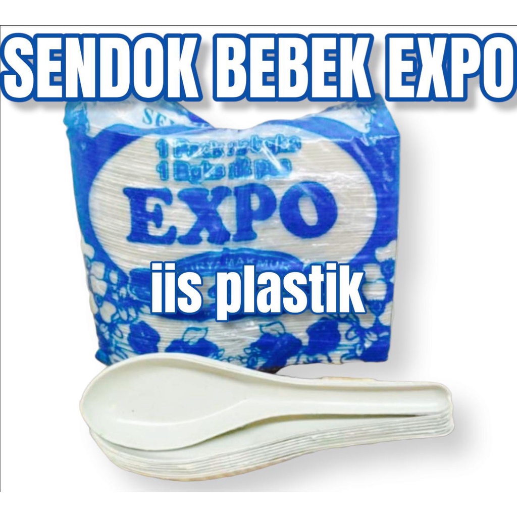 sendok bebek expo plastik sendok makan 144 pcs