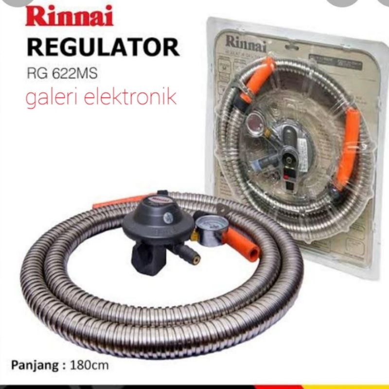 Selang gas paket meter,Regulator Rinnai anti tikus,anti karat SNI