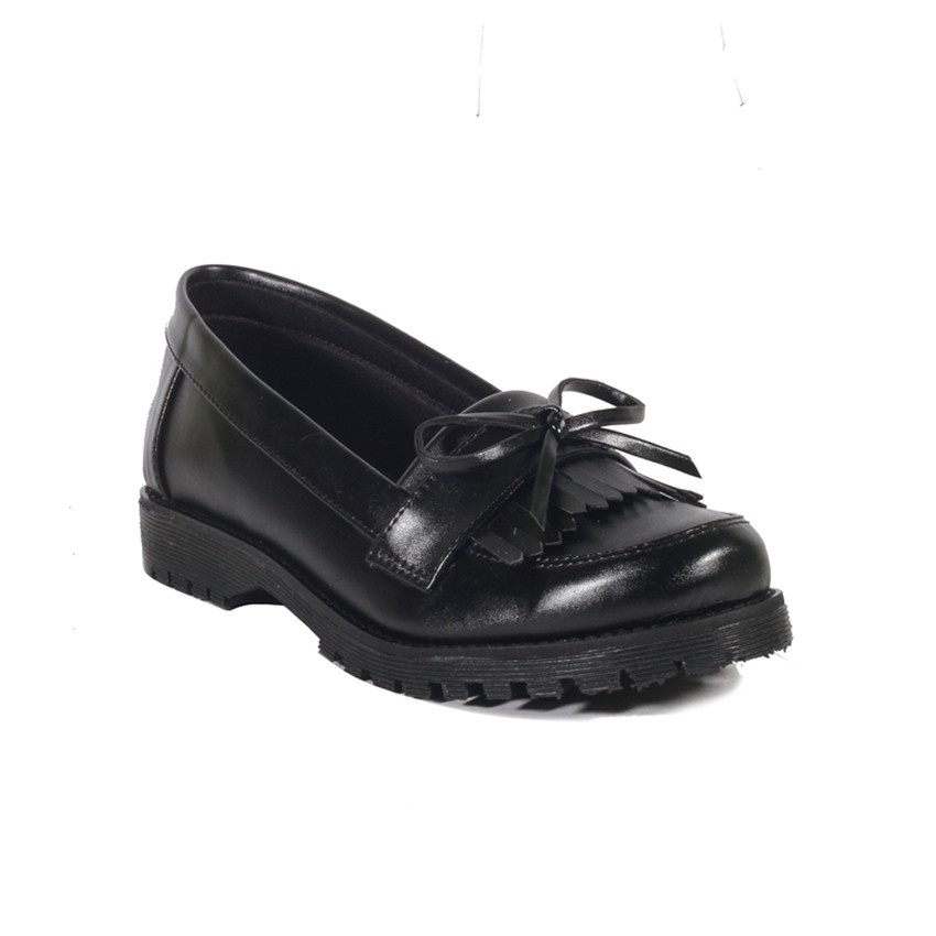 Victoria Black | 36-41 | Sepatu Pantofel Polos Dress Loafer Wanita Cewek Women Formal Footwear | FORIND x Lvnatica