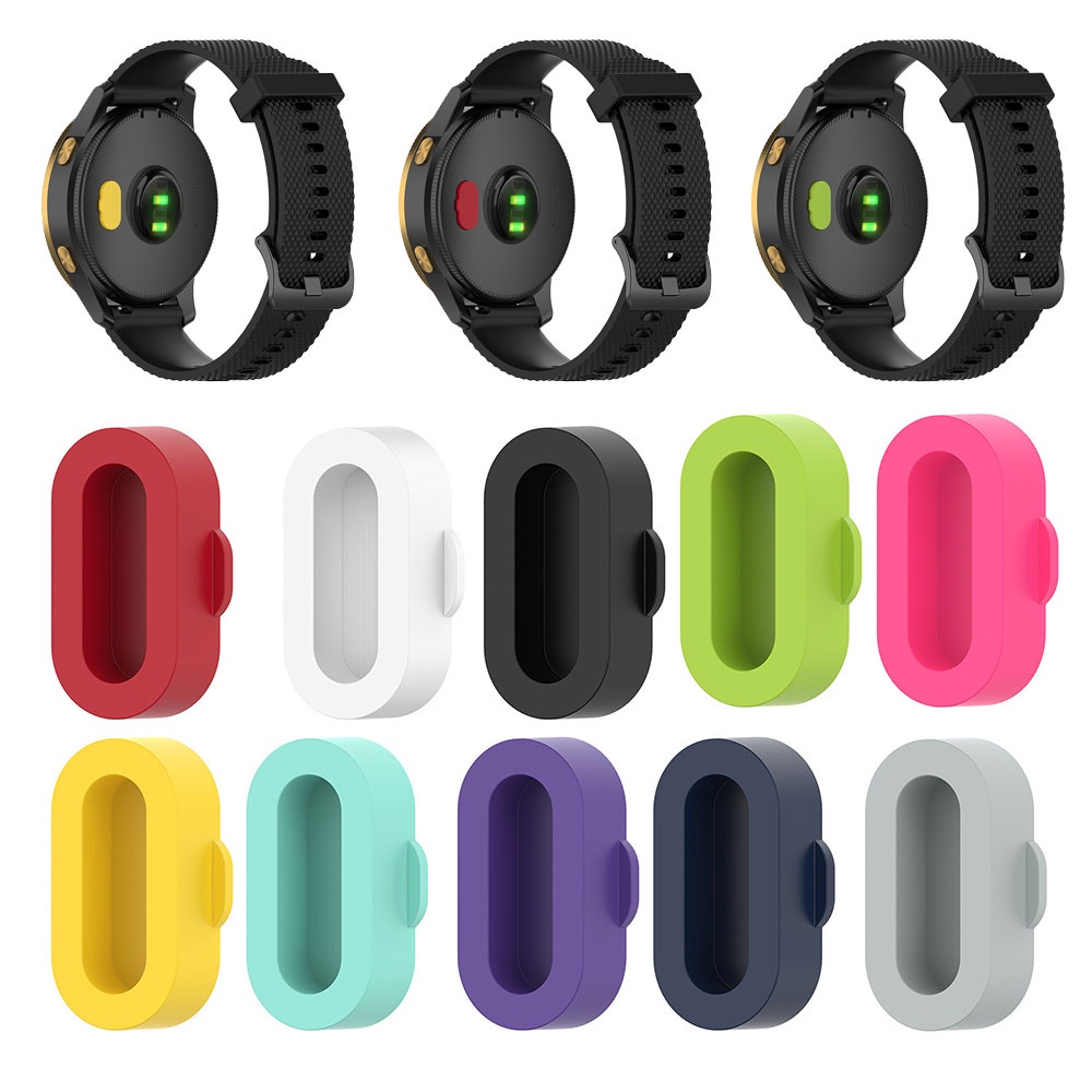 Cover Pelindung Port Charging Smartwatch Garmin Bahan Silikon Warna-Warni