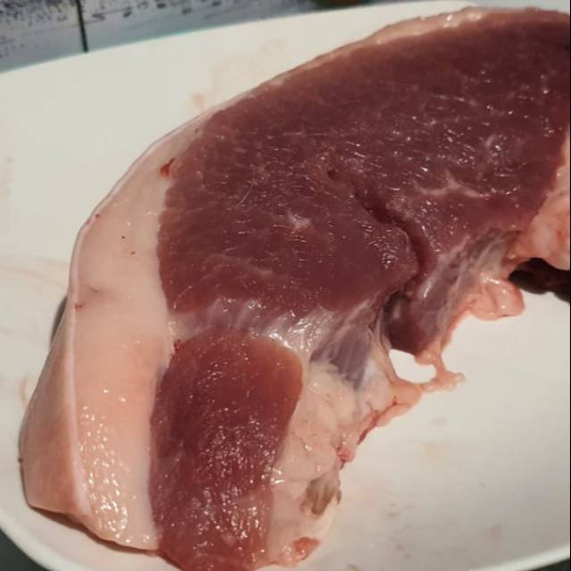 

Daging Babi Kapsin / kapsim kembang segar 1kg slice