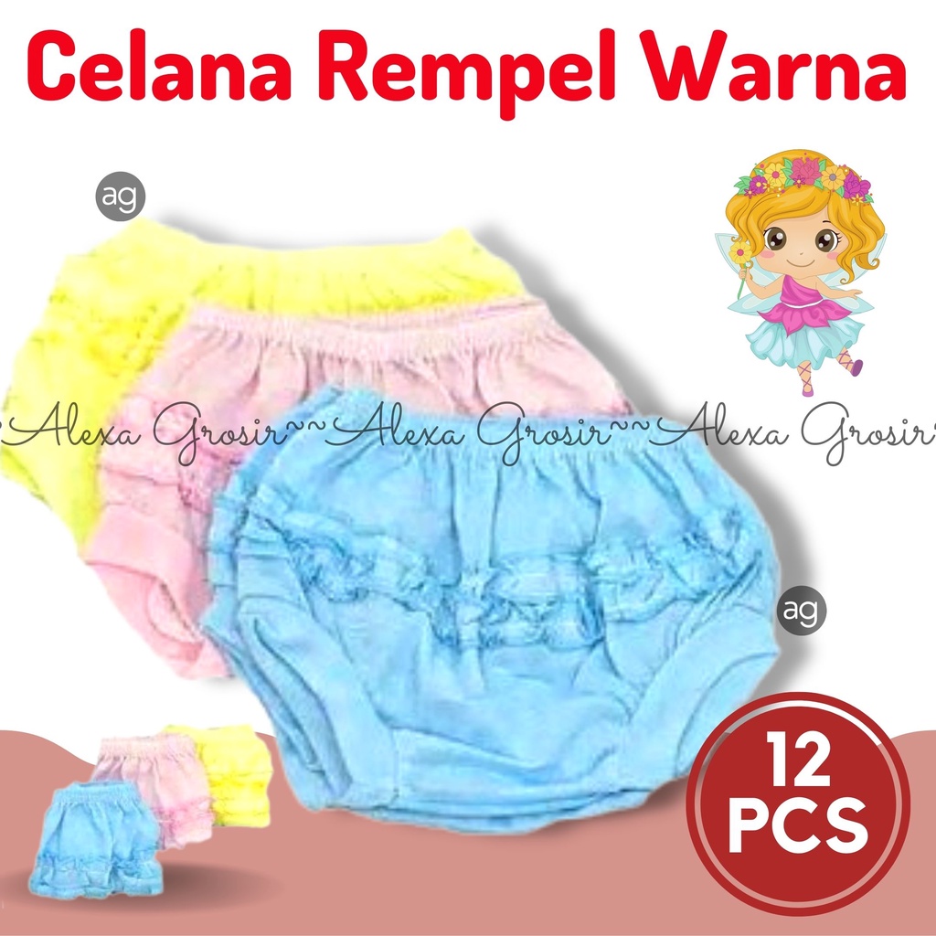 Celana Rempel Katun 2-24 Bulan Bayi Anak - CELANA PENDEK ANAK