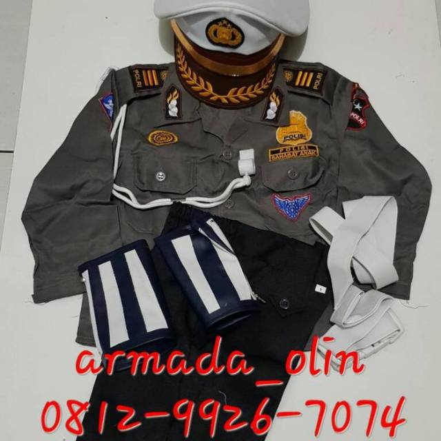 Baju anak polantas usia 7th 8th | Baju karnaval anak polantas no 7-8 | baju polantas anak 8tahun