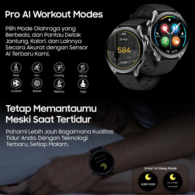 Budz Monza Smartwatch Waterproof Heart Rate Blood Pressure Oxygen EKG