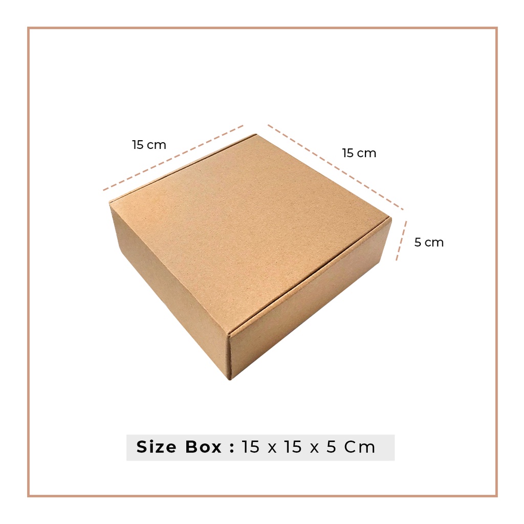 

Kardus Karton Box Die Cut Corrugated 15 x 15 x 5 Cm (5 PCS)