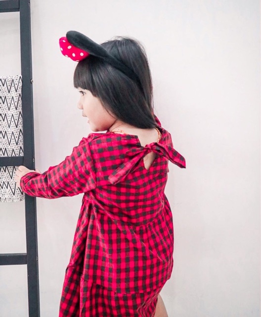 Dress chubby lengan panjang untuk anak usia 3-5 tahun nabLfashion