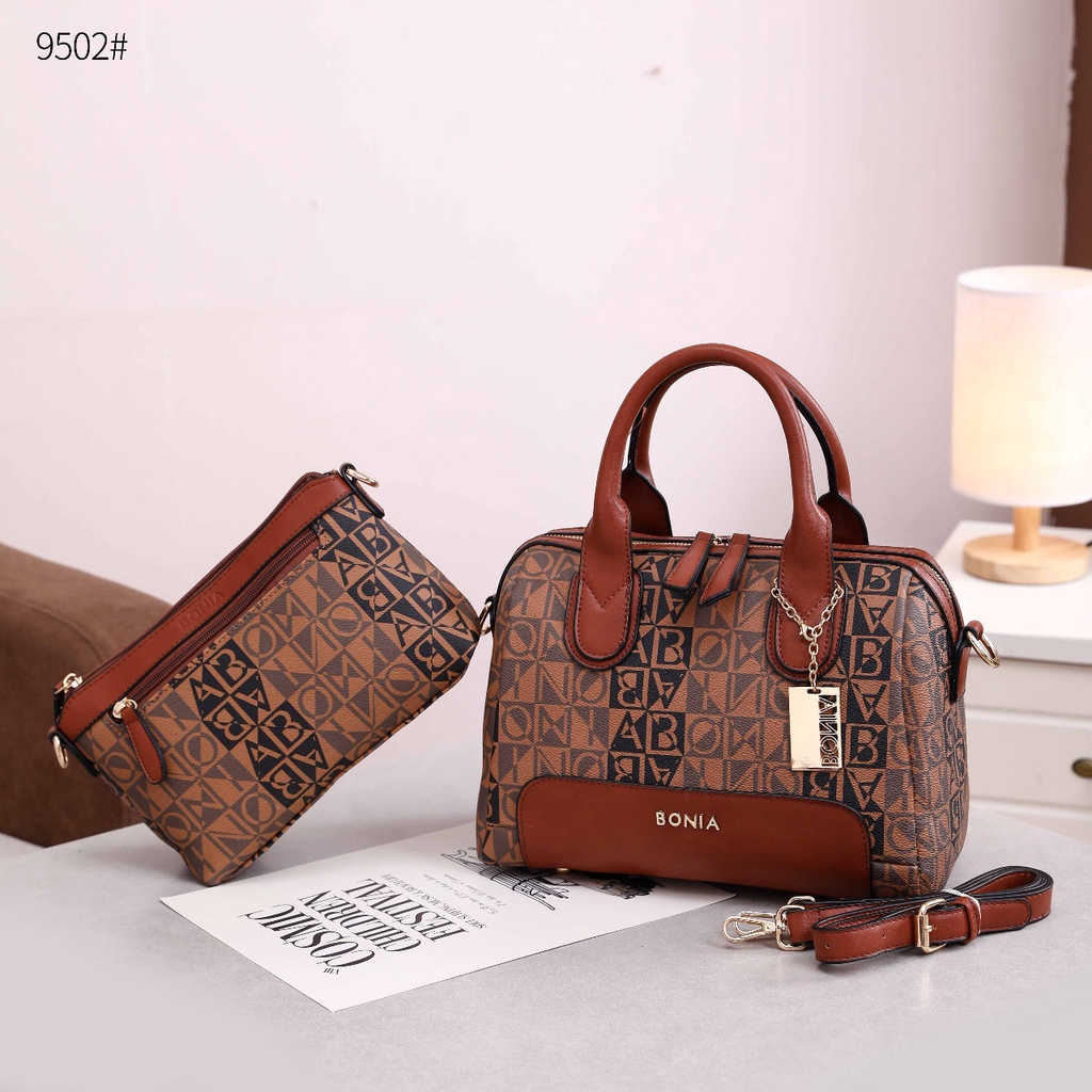 Bonia Shoulder Bag With Sling Bag #TC9502 Baru