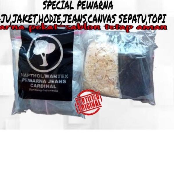 Promo Terbatas NAPTOL  HITAM WANTEX PEWARNA PAKAIAN JEANS ASLI PABRIK BANDUNG/WANTEX PREMIUM NAPTOL 