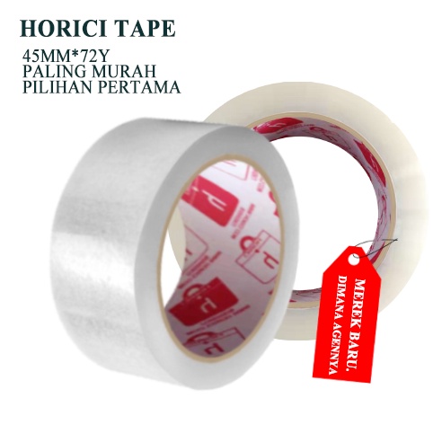 MURAH SUPER CLPER 45mmx72Y LAKBAN BENING DAN COKLAT HORICI TAPE/ISOLASI