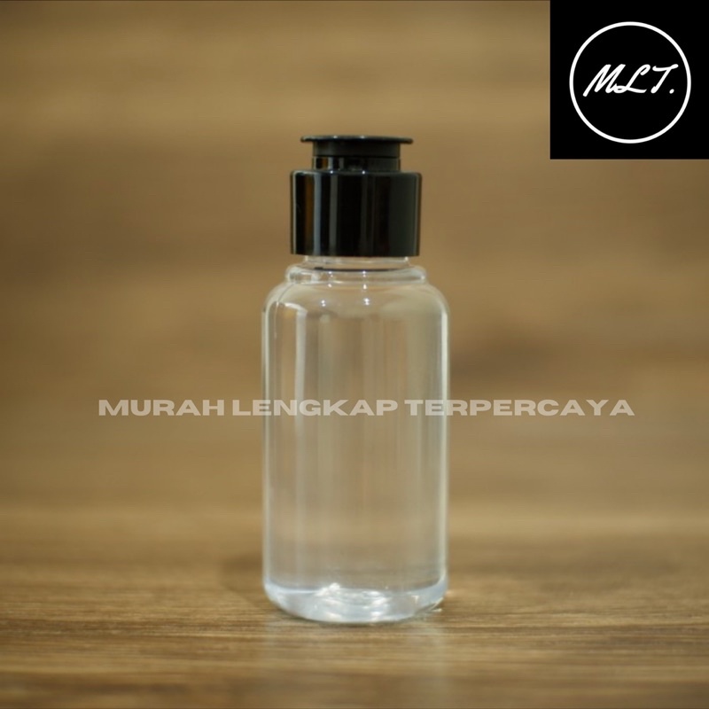 BOTOL FLIPTOP 70ML / BOTOL TUBULAR 70 ML NATURAL FLIPTOP JAMUR / BOTOL PET TUBULAR 70 ML FLIPTOP