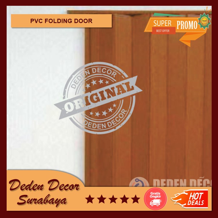 PVC Folding Door - Penyekat ruangan Minimalis - Deden Decor Surabaya