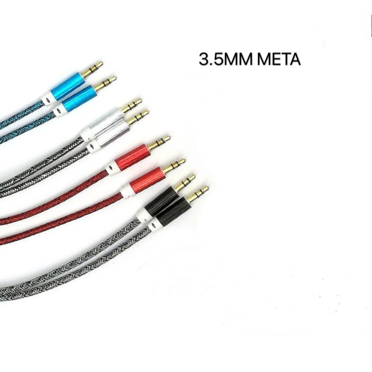 【33LV.ID】 Murah～kabel aux/audio meta 1m 1×1 jack 3.5mm xh-01