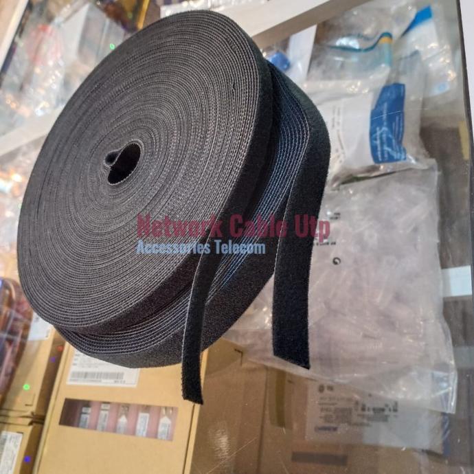 

Velcro perekat/magic tape pengikat/perapih kabel Organizer 25mtr