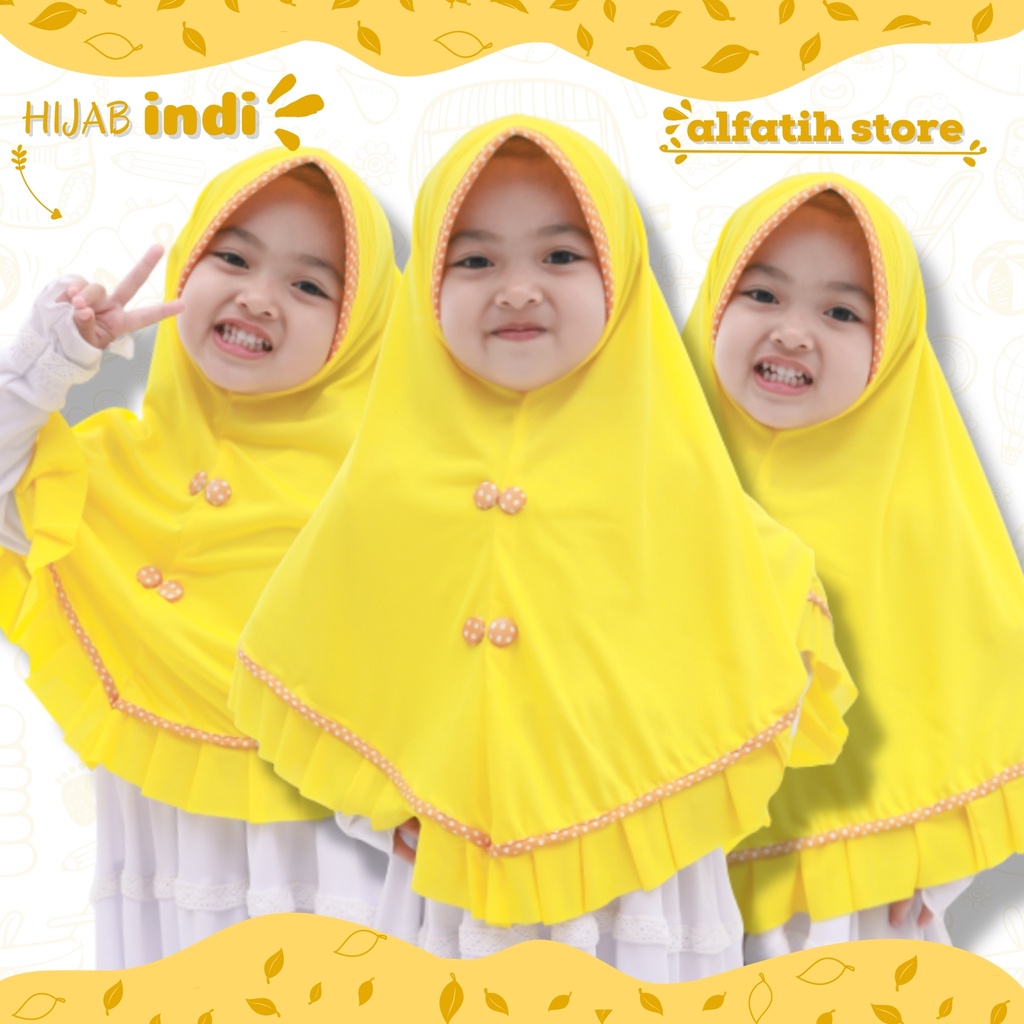 Jilbab Anak Indi hijab anak 3-7 tahun kerudung anak khimar anak pakaian anak perempuan muslim hijab anak tanggung kerudung anak termurah hijab jersey Jilbab Anak Arini hijab anak terlaris