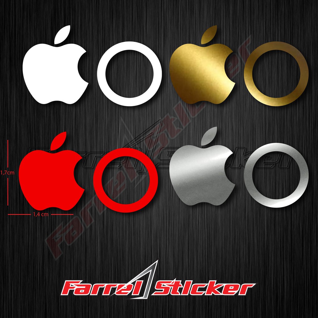 stiker apple sticker iphone ring