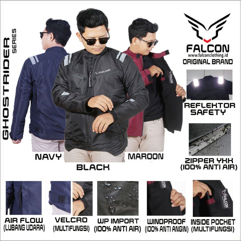 [CUCI GUDANG] jaket pria motor waterproof outdoor original