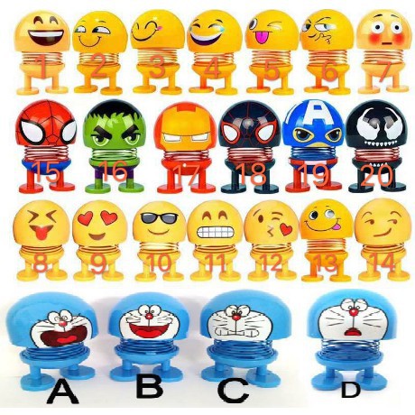 BAJ Pajangan Mobil Smile SUPERHERO Goyang Kepala Accesories Mobil Mainan dashboard BL