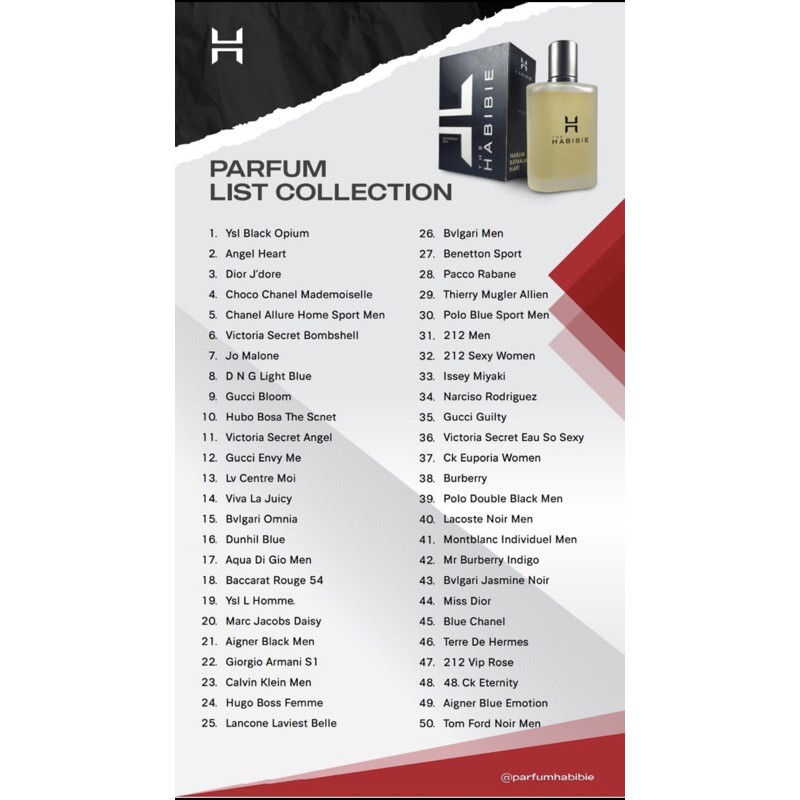 Habibie Parfum Refill Original Taste 99%