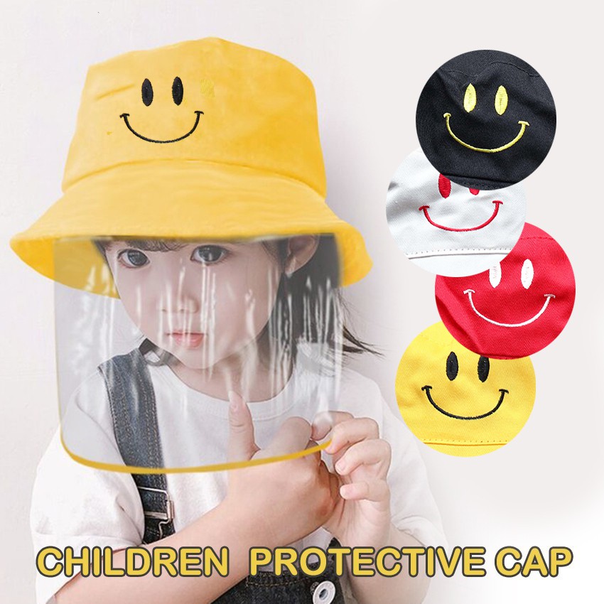 PBk topi anak bolak-balik protective bucket hat topi anti virus corona debu apd alat perlindungan