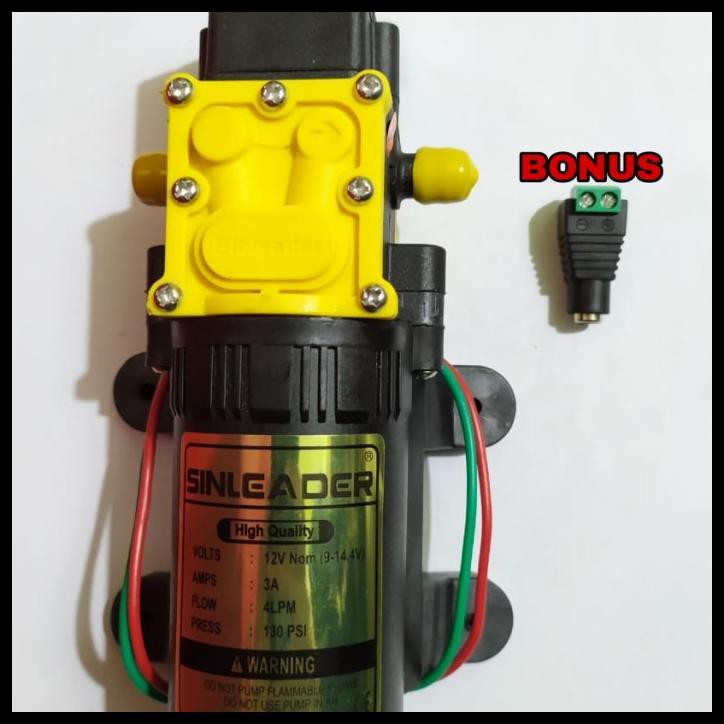 DISKON MESIN POMPA AIR DC 12V / POMPA DC SINLIEADER / SINLEADER PUMP 130 PSI
