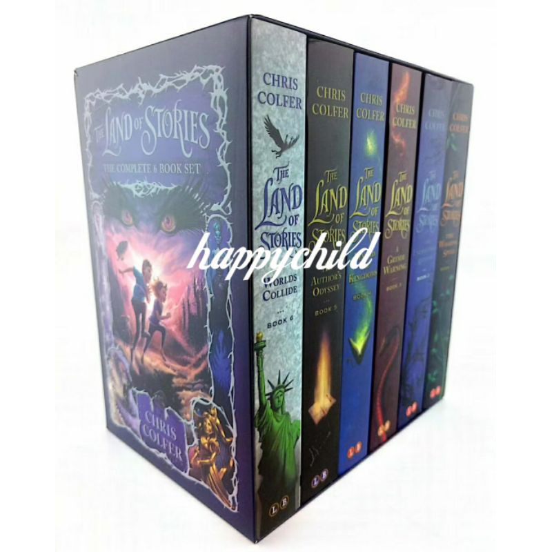 6 books the land of stories  by Chris Colfer uku import/buku anak/happychild