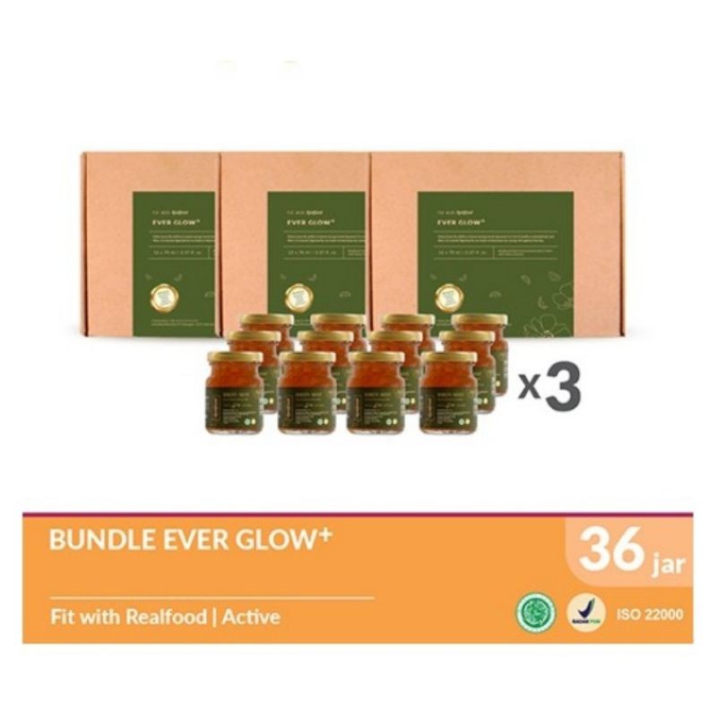 

Realfood Triple Bundle Ever Glow Plus Minuman sarang walet