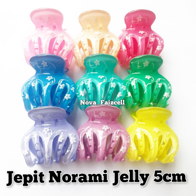 Jepit Norami Jelly Muda 5cm dewasa / Remaja.