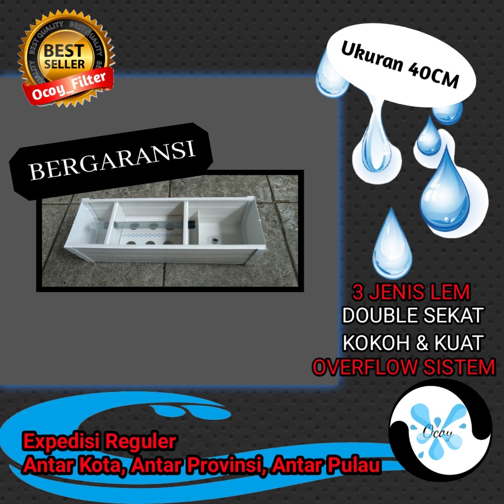 Filter Talang / Top Filter Talang Aquarium / Talang Filter Ukuran 40cm