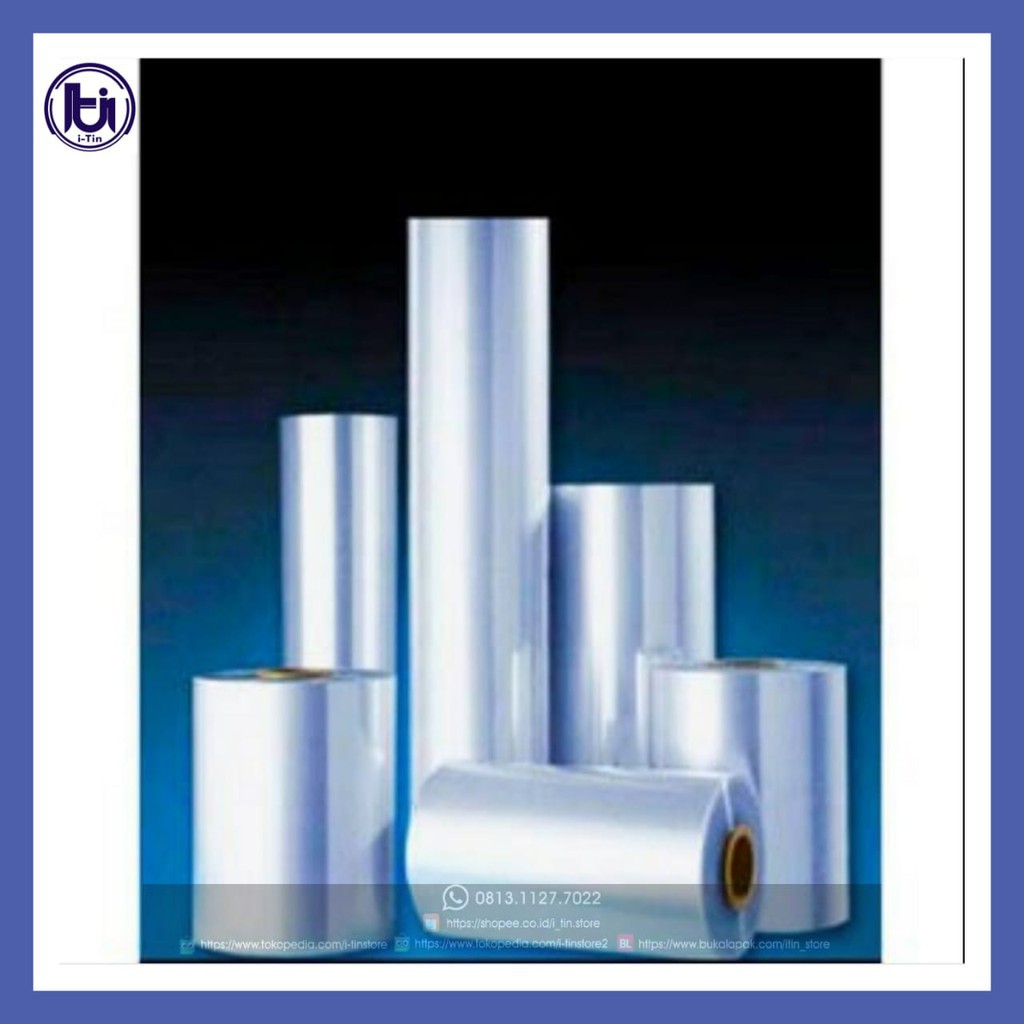 Plastic Shrink / Plastik segel / PVC shrink Per 5 Meter (SIZE 16 CM SD 35 CM) ITIN STORE