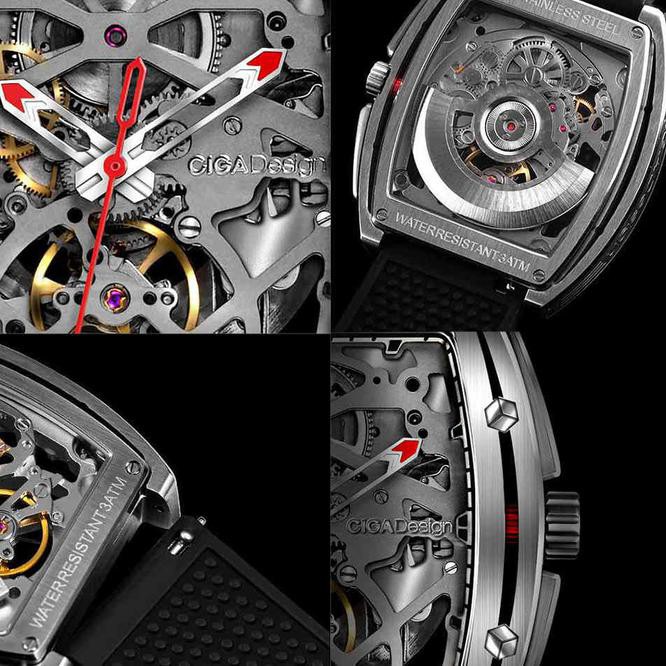 Jo52 Jam Tangan Xiaomi Ciga Z Series Design Automatic Watch Special Edition - Hitam Xkje