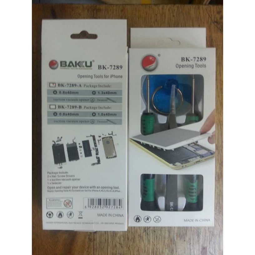Obeng Set Iphone & Ipad/Khusus Buat Buka Iphone & Ipad Bk-7289A Murah + Gratis Ongkir