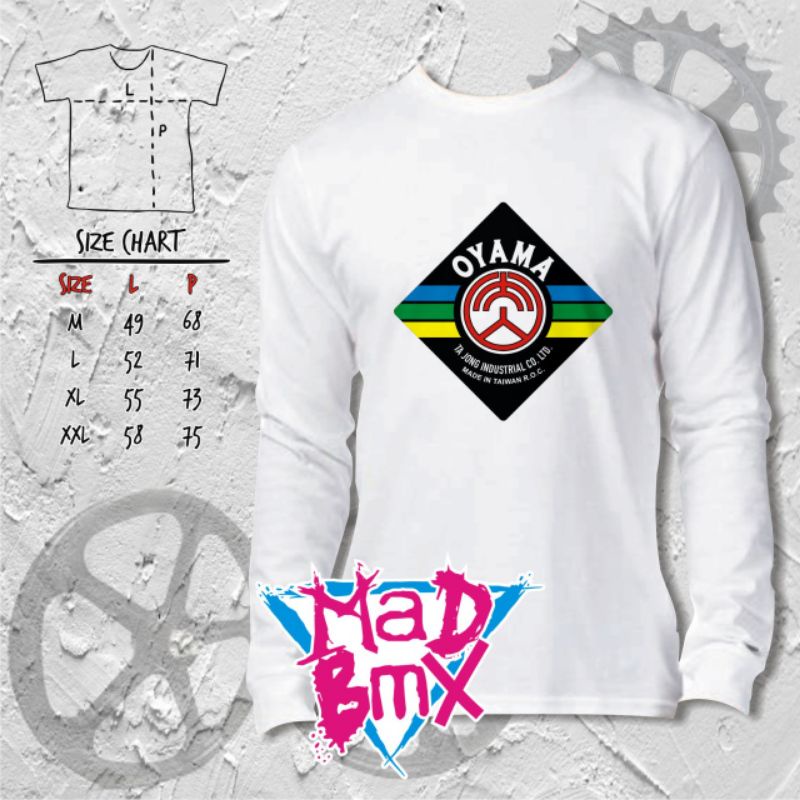 Kaos bmx panjang oyama logo