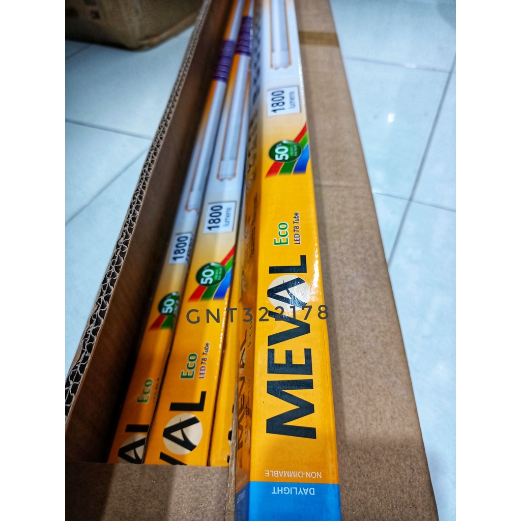 Lampu T8 Refill 16 Watt Meval 1800 Lumens Super Terang Daylight/Putih