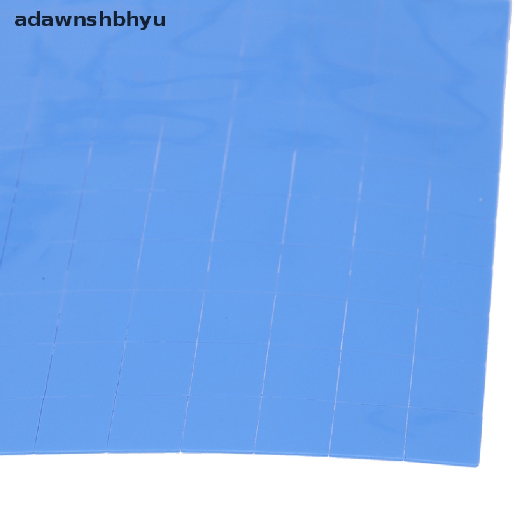 Adawnshbhyu 100Pcs 10 * 10 * 0.5mm Thermal Pad GPU CPU Heatsink Pendingin Pad Silikon Konduktif