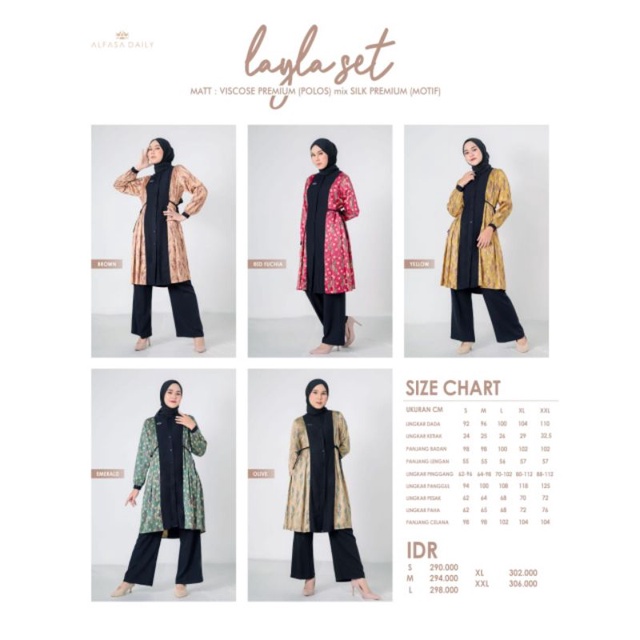 Layla Set by Alfasa Daily
