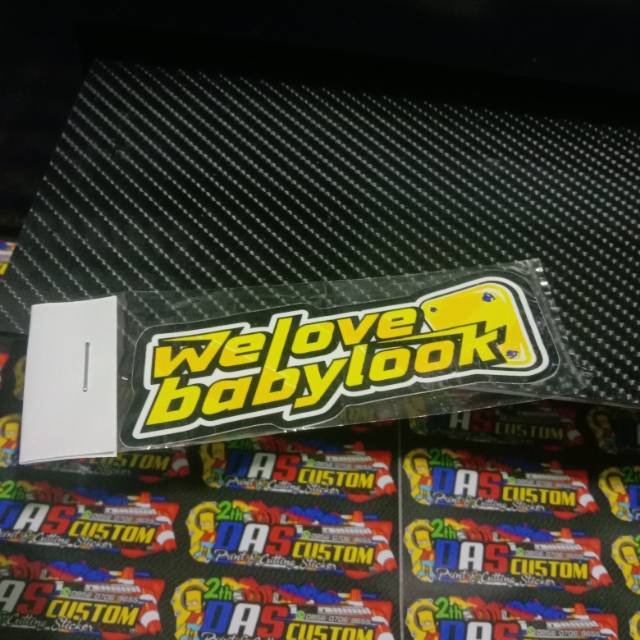 STICKER PRINGING WELOVE BABYLOOK , MODEL THAILOOK / BABYLOO . BAHAN ORAJET , LAMINASI GLOSSY TEBAL